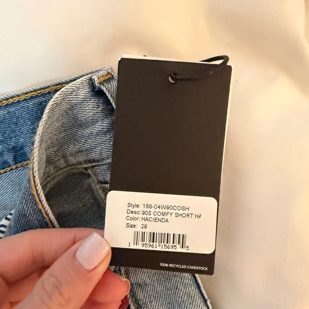 Re/Done Light Blue 90s Comfort Jean Shorts - Picture 6 of 10